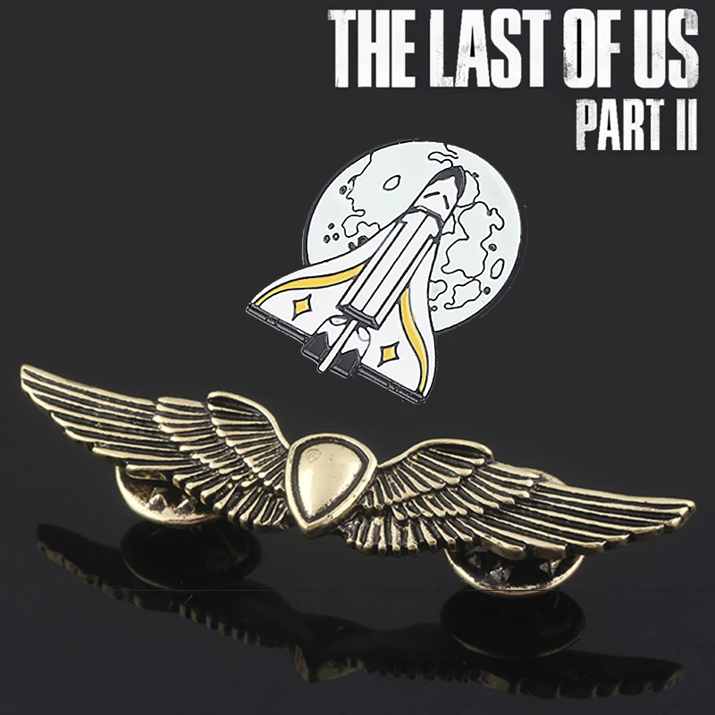 Брошь для рюкзака Элли The Last of Us 2, брошь в виде старинной бронзовой  крыльев, значок, броши для фанатов, бижутерия для косплея | Украшения и  аксессуары | АлиЭкспресс