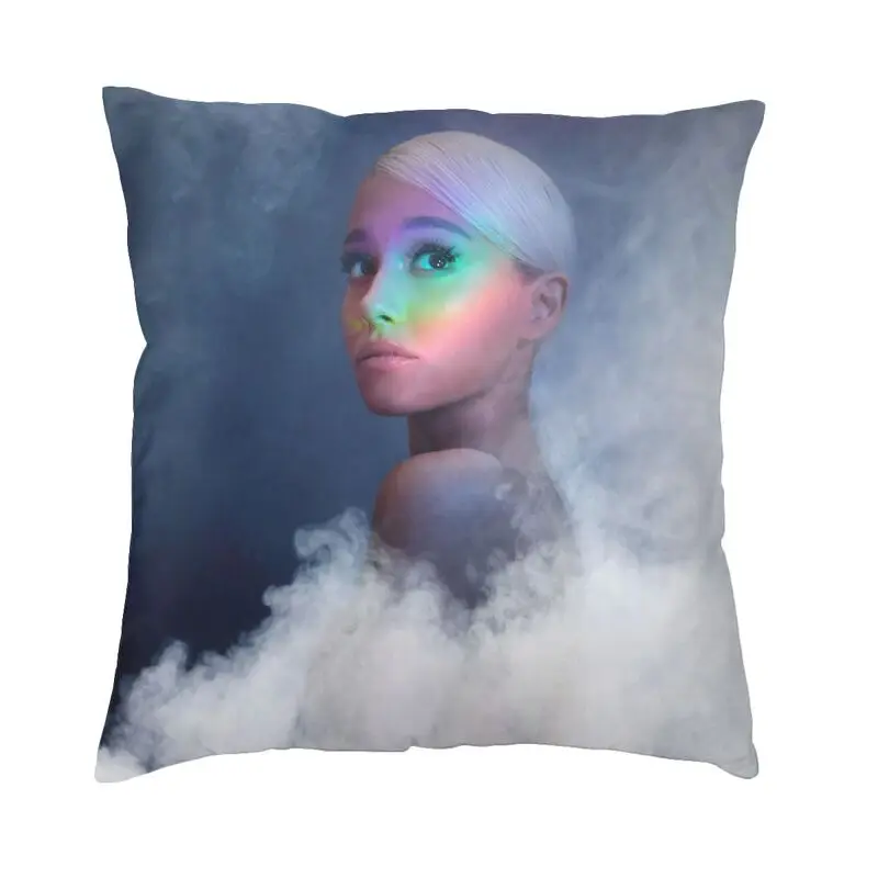 

Popular Singer Ariana Grande Throw Pillow Case Home Decor Cushion Decoration Salon Square Pillowcover Double-sided Printing