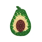 Авокадо фиджет игрушки Push pop it для детей сжимаемые сенсорные снятие стресса сжатие Рождественский подарок антистрессовая игра фиджет Расслабляющая игрушка