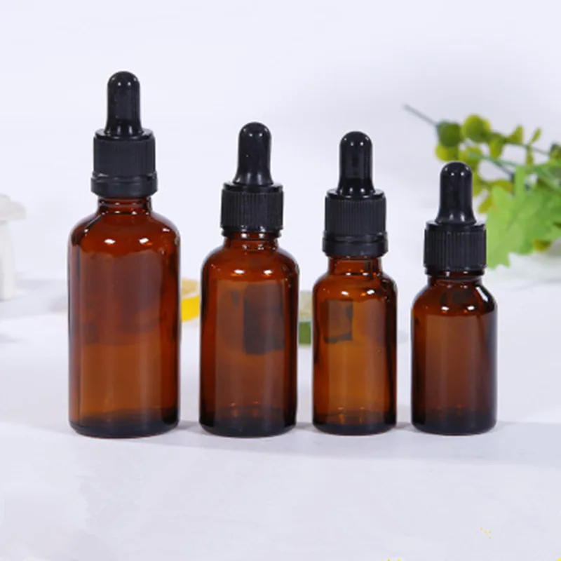 

5/10/15/20/30/50 ml Amber Glass Liquid Reagent Pipette Bottle Eye Dropper Drop Aromatherapy Storage Jar Bottles
