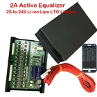 Активный эквалайзер 2А, Bluetooth дисплей, приложение 2S  24S BMS Li-Ion Lipo LTO Lifepo4, литий-титановый аккумулятор JK, балансир 8S 16S