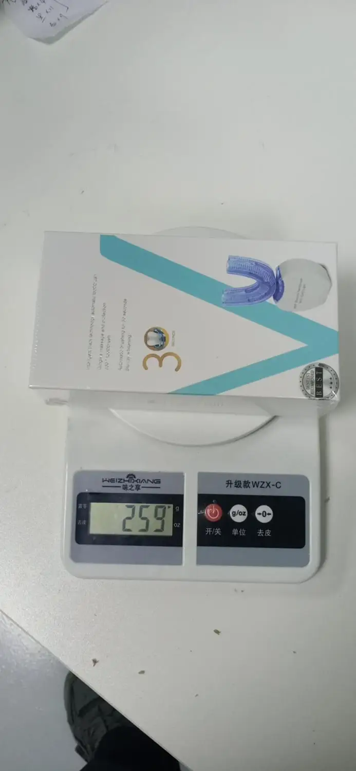 

Electronic Toothbrush USB Rechargeable U Shape with 4 Modes Timer Blue Light Toothpaste 360 Degrees Intelligent Automatic Sonic