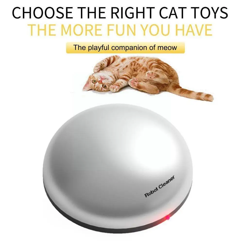 

Pet Toy Electronic Rotating Mini Sweeping Robot Interactive Dog Cleaner Removal Hair Hair Iq Dog Training O8h5