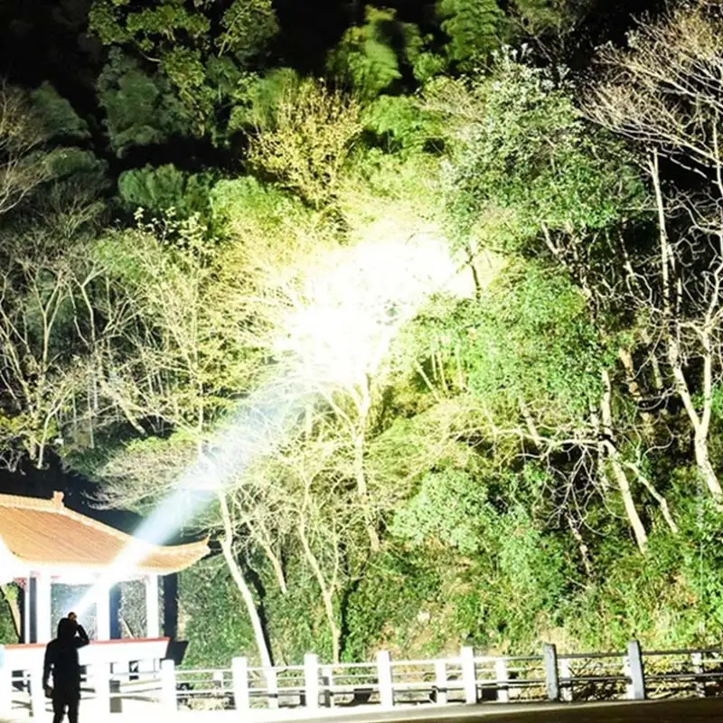 

Outdoor Usb Rechargeable Osl+cob Led Flashlight Ultra Bright Torch Light 4 Modes Power Bank Torch Light Bulbs Shock Resistant
