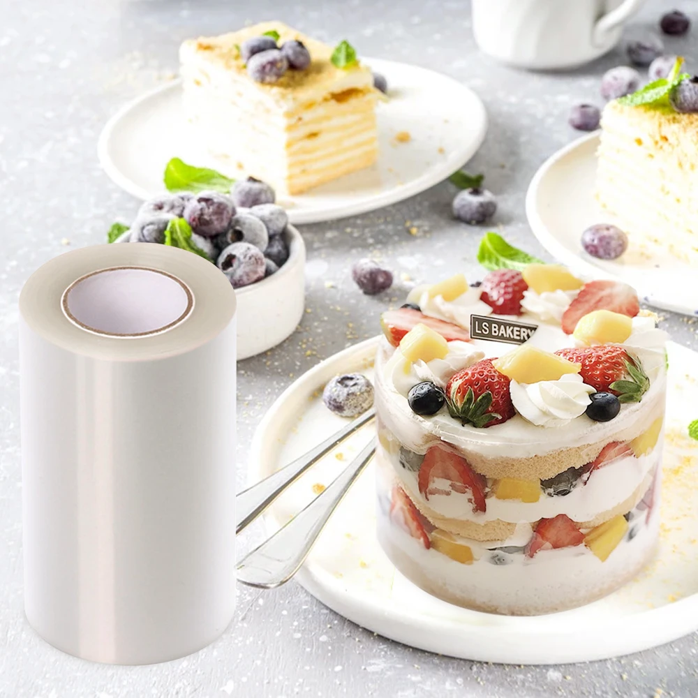 1 рулон прозрачной пленки для торта кухонный ошейник из ацетатной подкладочные