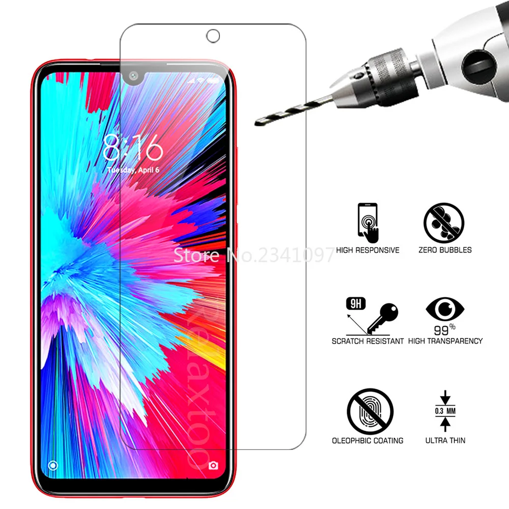 

1-3PCS Tempered Glass for Xiaomi Redmi Note 7 S Note 7 Pro Note 5 Pro Tempered Screen Protector Film Safety Glass Protective