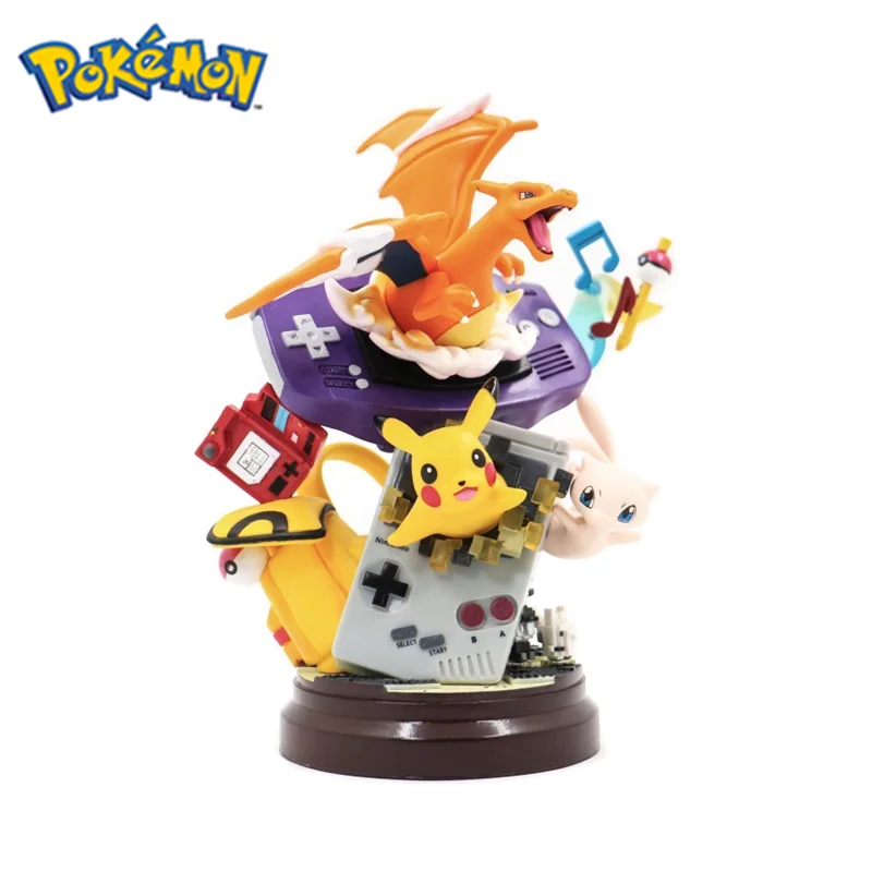 

Pokemon Ash Ketchum Pikachu Fire-breathing Dragon GBA Game Console Anime Action Doll GK Kid's Birthday Christmas Halloween Gift