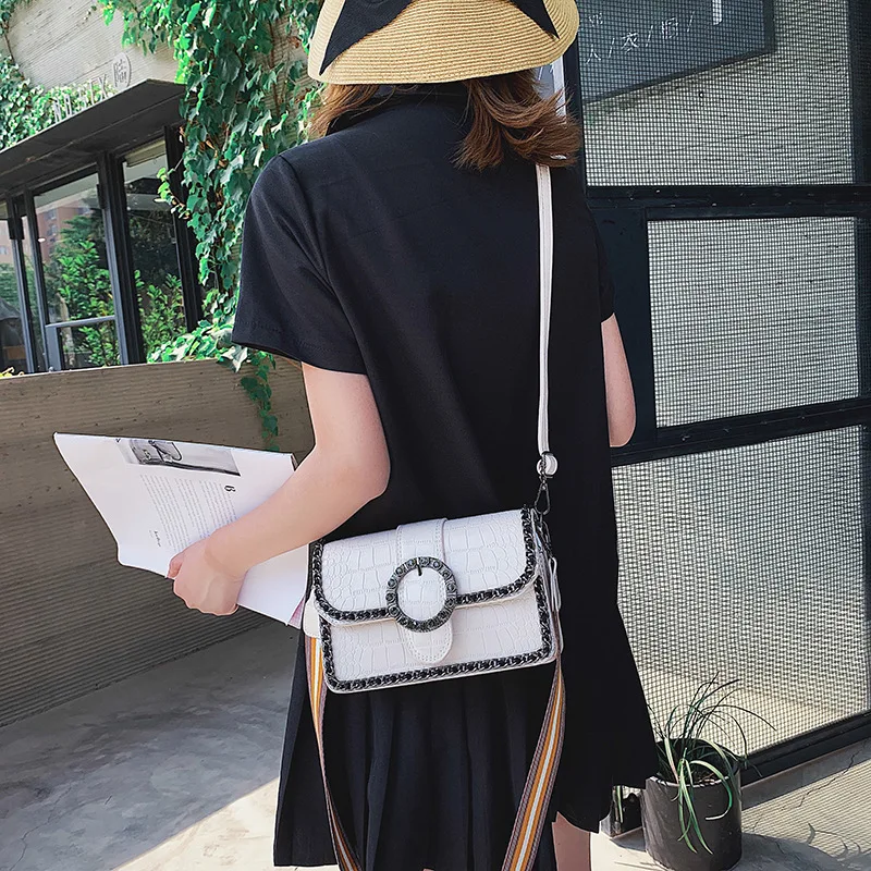 Модная женская 2019 Новая летняя сумка с цепочкой Корейская версия сумки через
