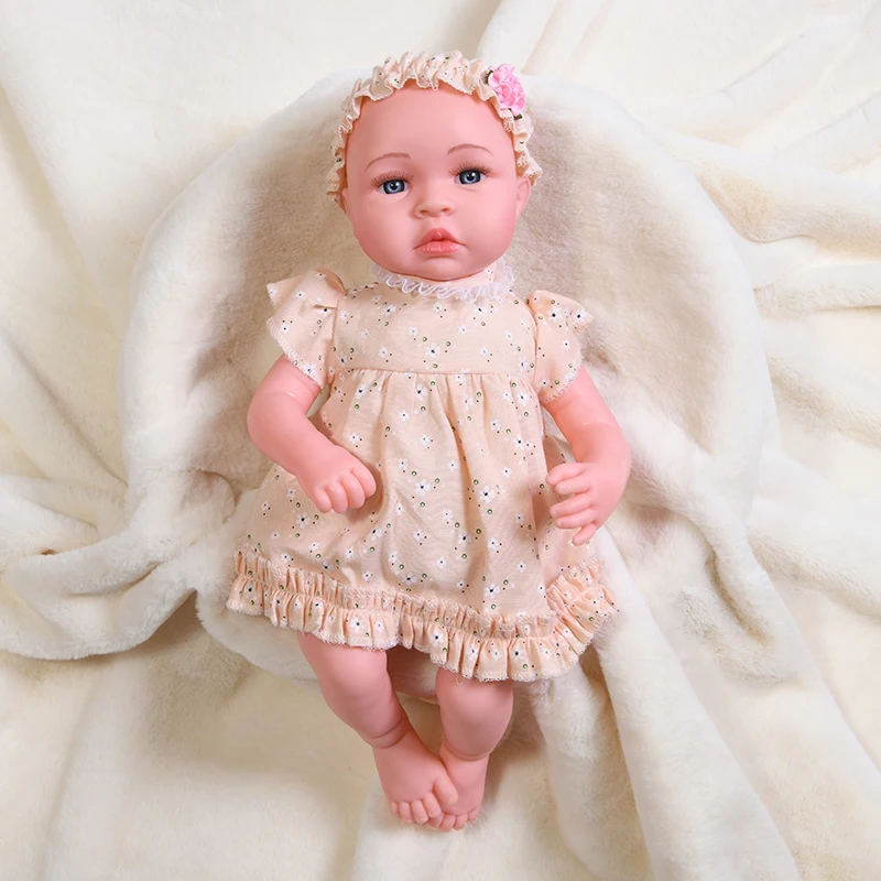 

45cm Reborn Baby Doll Full Body Silicone Body Real Baby Baby Toy Bebe Reborn New Born Baby Items Baby Doll Toys Reborn Kit