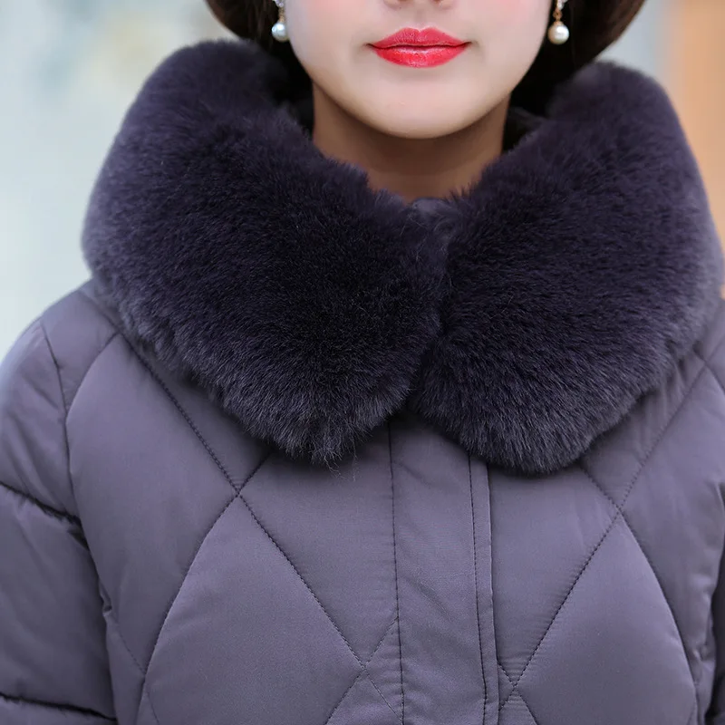 Jacket women new faux fur down coats hooded solid color 2019 zipper cotton-padded warm winter clothes vestidos YYL1903 | Женская одежда