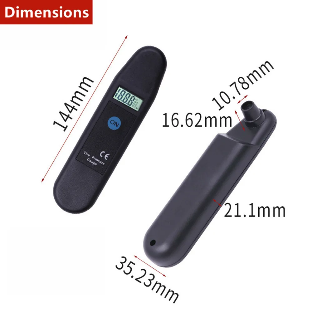 Манометр TG101 для автомобильных шин цифровой измеритель давления в шинах с