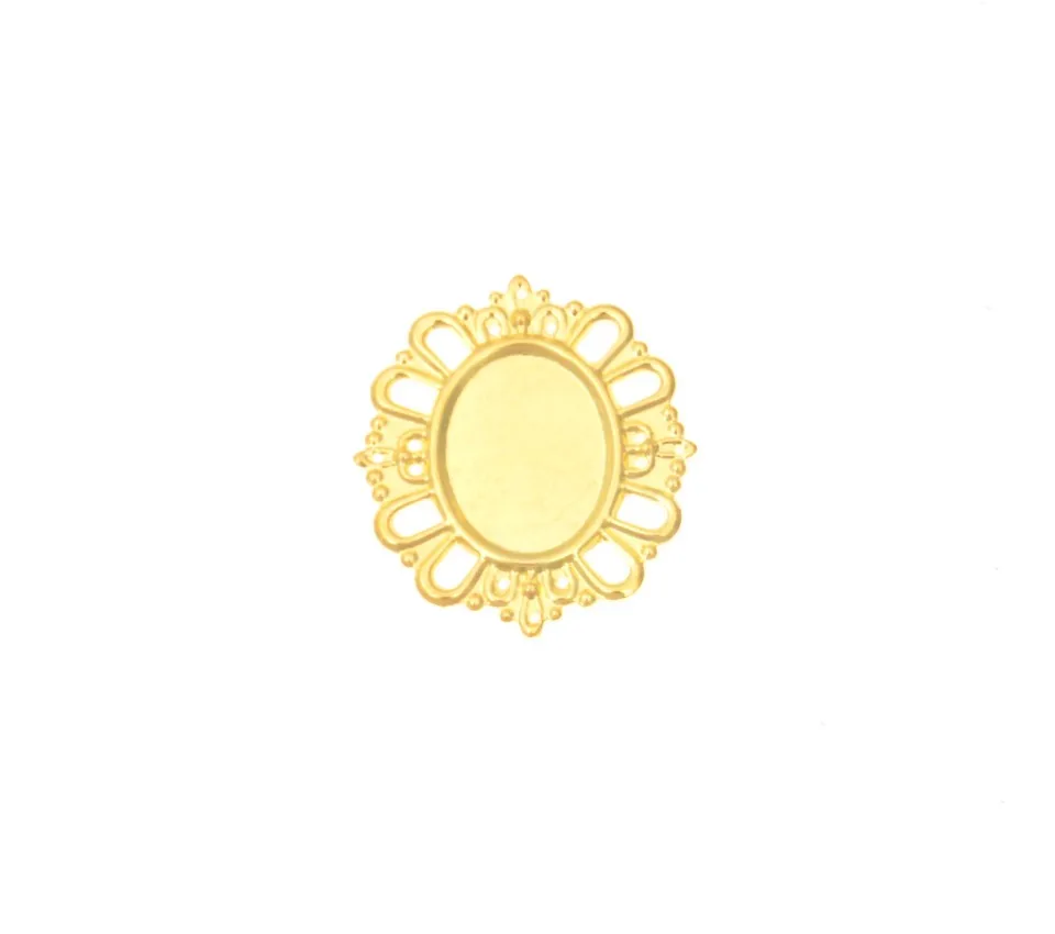 Бесплатная доставка 20 шт. Позолоченные филигранью кабошон обертывания