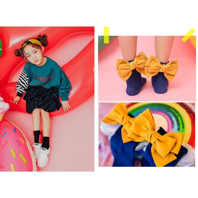 Милые милые носки для маленьких девочек короткие до щиколотки с большими рюшами