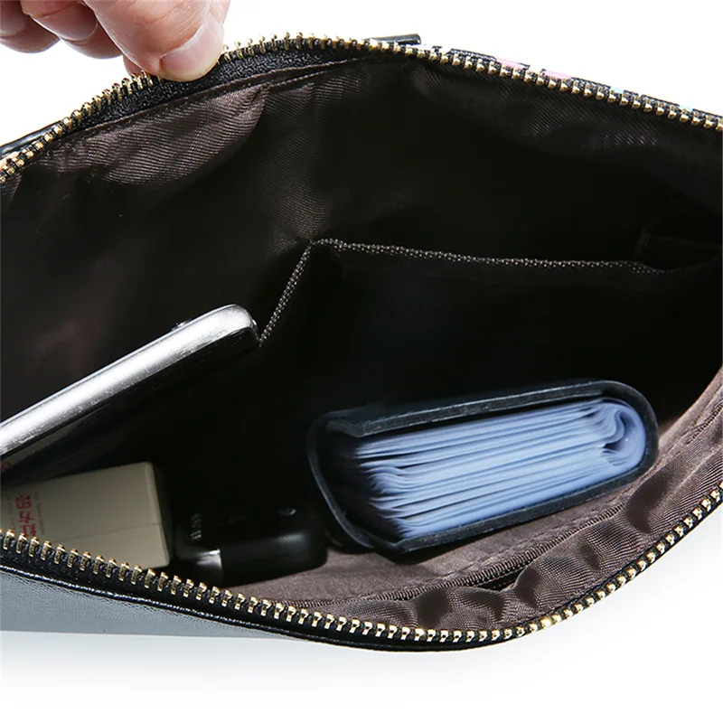 Клатчи с животным принтом мужские кожаные сумки-конверты клатч мужская сумка