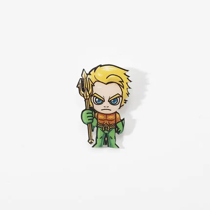Мстители DC герой брошка мультфильм симпатичный значок Супермен Человек-паук Железный человек Бэтмен Халк булавка сумка аксессуары для женщин - Окраска металла: 23