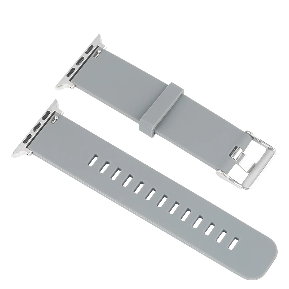 Ремешок силиконовый для Apple Watch Series 1/2/3/4 38/42 мм | Наручные часы