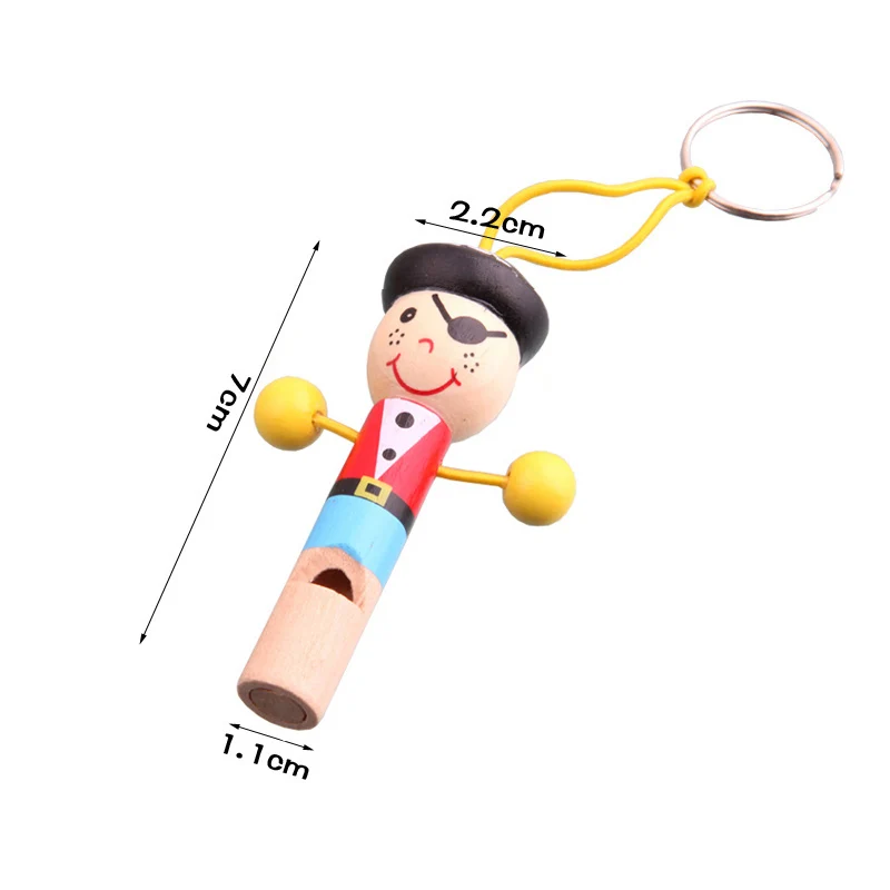 1 шт. деревянные мини игрушки для детей свист мультяшного животного Забавный