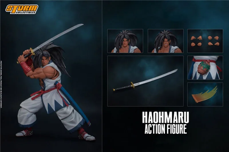

Storm Toys SNSS01 1/12 Haohmaru Action Figure Model Mini 6" Full Set Toys for Fans Collection