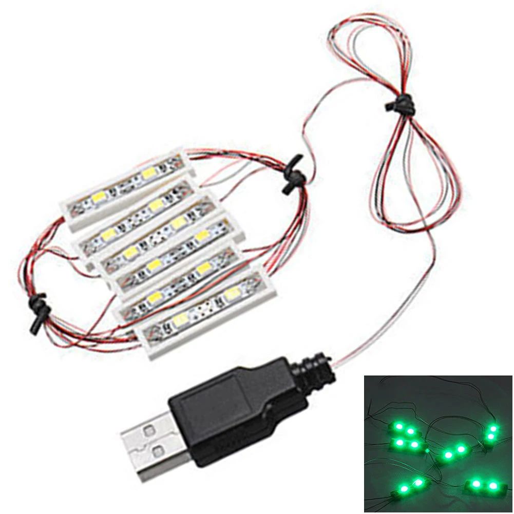 Разноцветные стринги USB Вход Бар Тип лампы Забавный DIY город улица игрушка