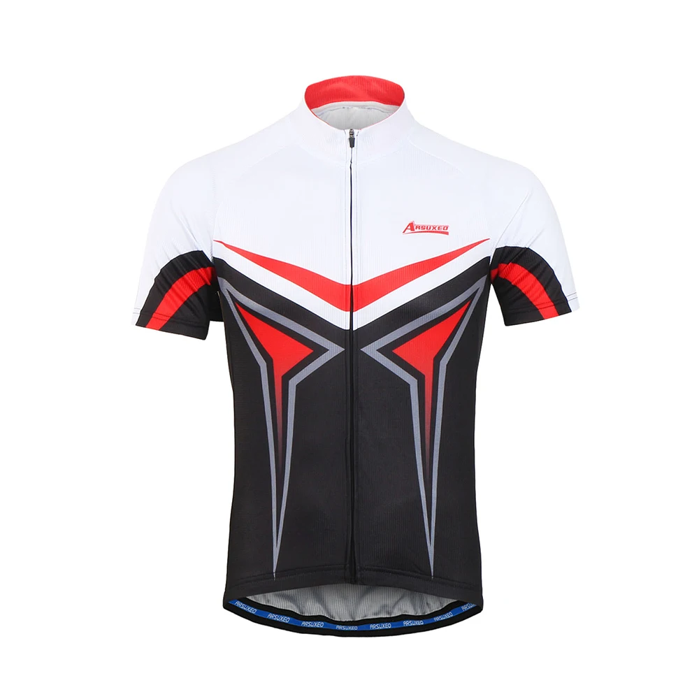 Arsuxeo мужская летняя футболка с короткими рукавами + для велоспорта 3D шорты