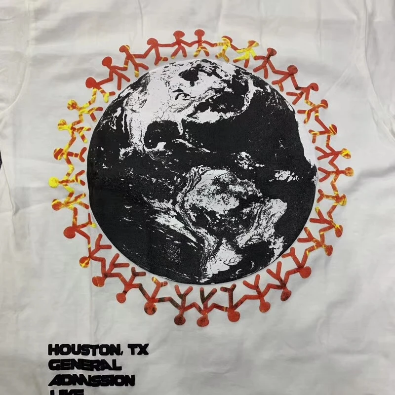 Футболка Трэвис Скотт Кактус Джек фестиваль астромир 3D печать пены Мужская