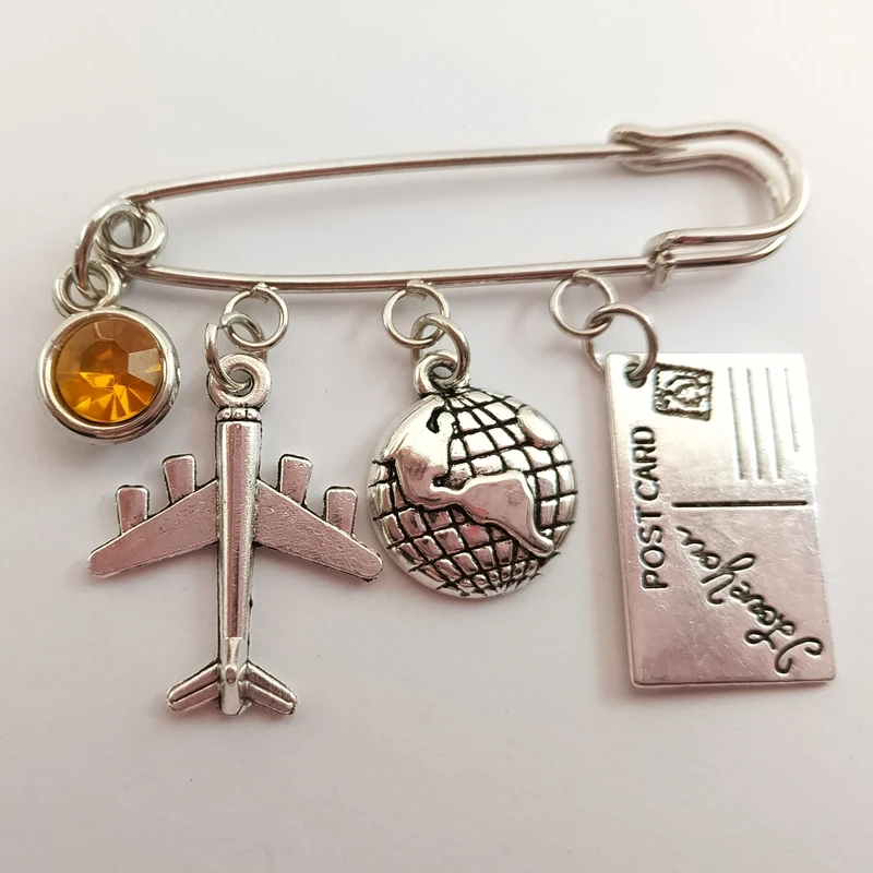 1 шт. Любовь Путешествия Шарм самолет брошь Глобус Компас паспорт лучшие друзья