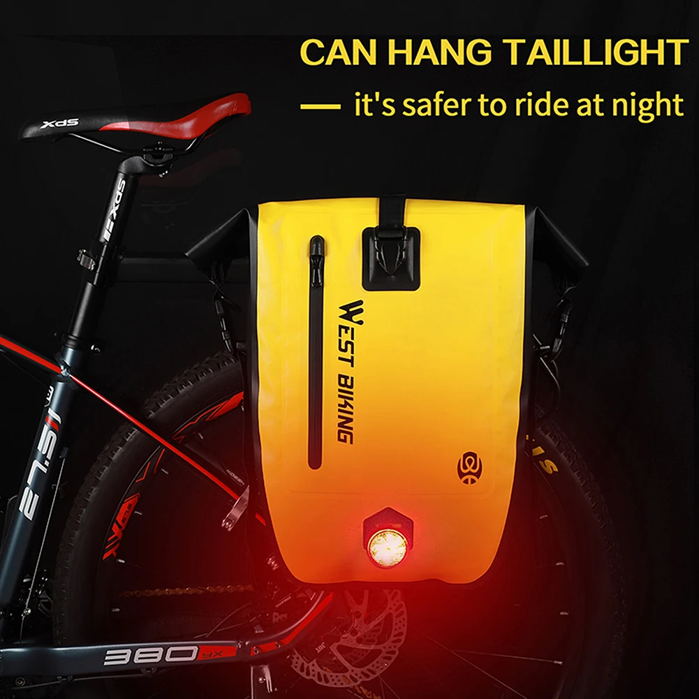 

Watertight Bike Bag big size 25L Travel Riding Bag Basket Bicycle Rear Rack Tail Seat Trunk Bags Bicycle Bags & Panniers