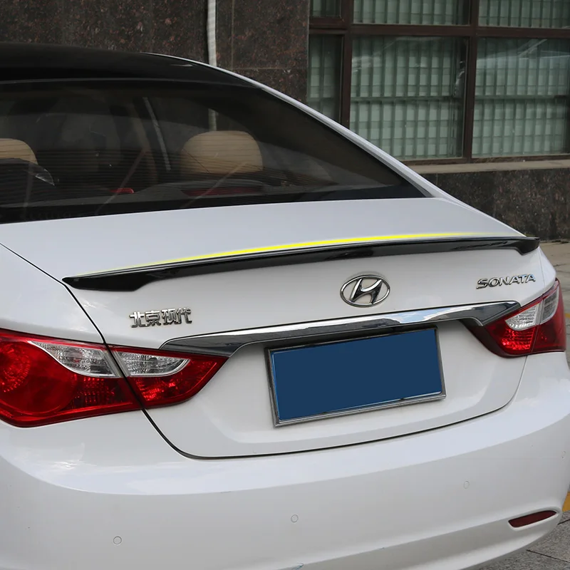 Для Hyundai Sonata 2011 2012 2013 ABS пластиковый задний багажник губа крыла багажника