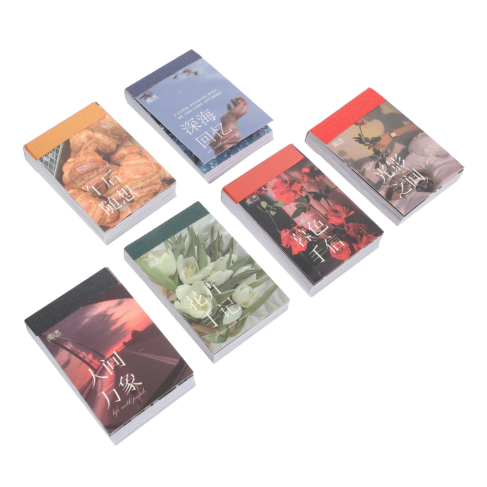 

6 шт., декоративные бумажные книжки-планировщик