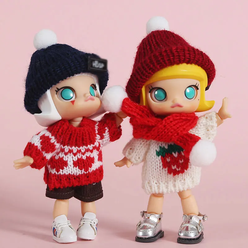 Кукольный свитер Ob11 шарф круглая молли 1/8 bjd jd кукла P9 твердый тело гск аксессуары
