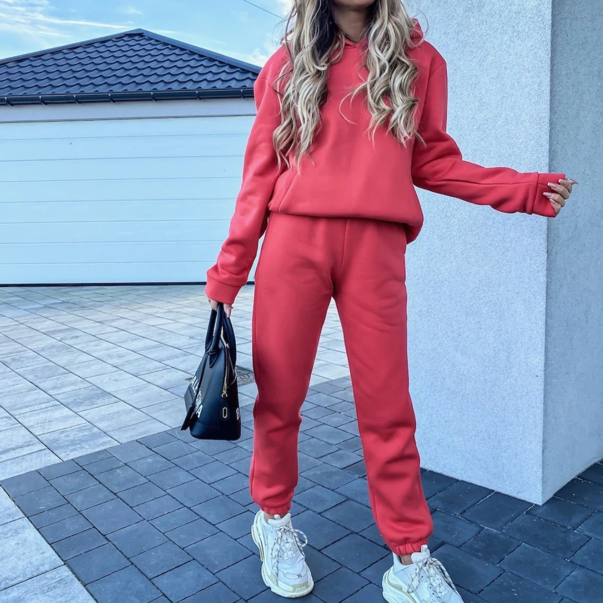 

Женский спортивный костюм из 2 предметов, толстовка с длинным рукавом и штаны для фитнеса, осень 2021