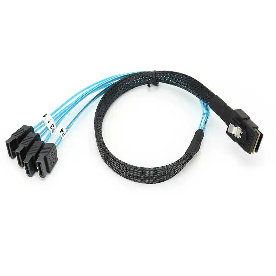 G0101 Mini SAS Cable 36P SFF-8087 to 4SATA Server Data Line Computer Accessories | Компьютеры и офис