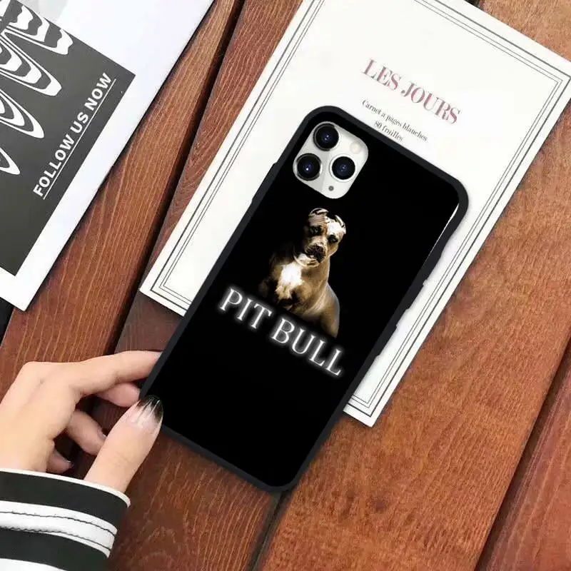 

Pit Bull Lcute Pet Dog Phone Case for iPhone 11 12 mini pro XS MAX 8 7 6 6S Plus X 5S SE 2020 XR luxury cover funda