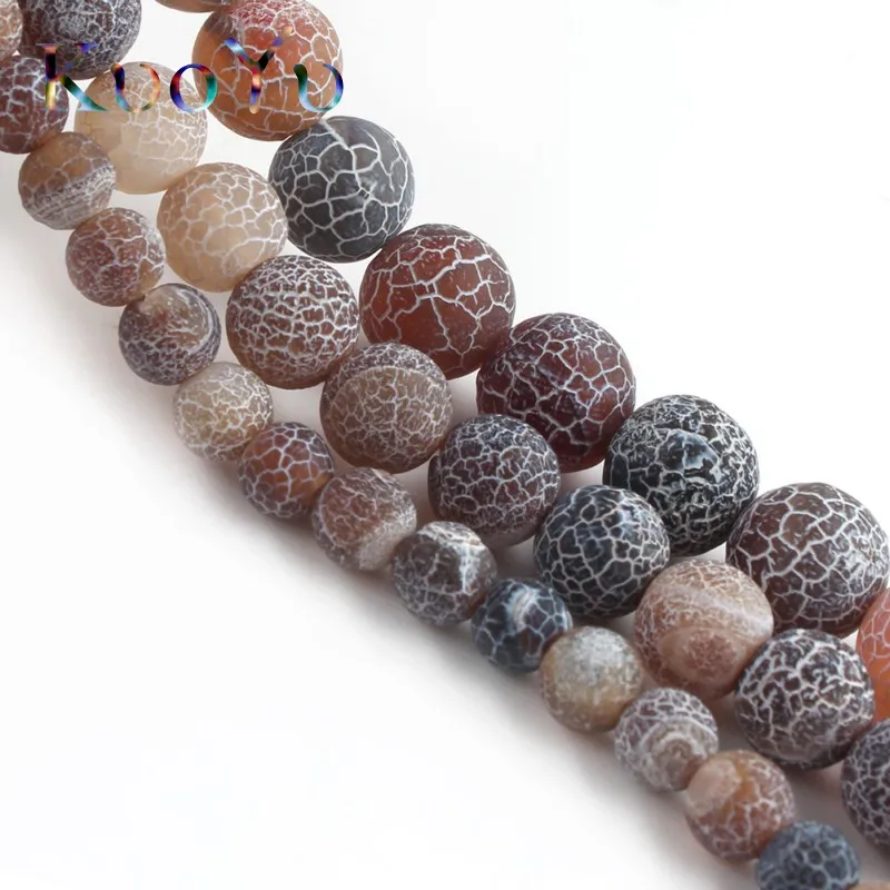 Натуральный камень коричневого цвета мороз трещины во сне Агаты вены дракона