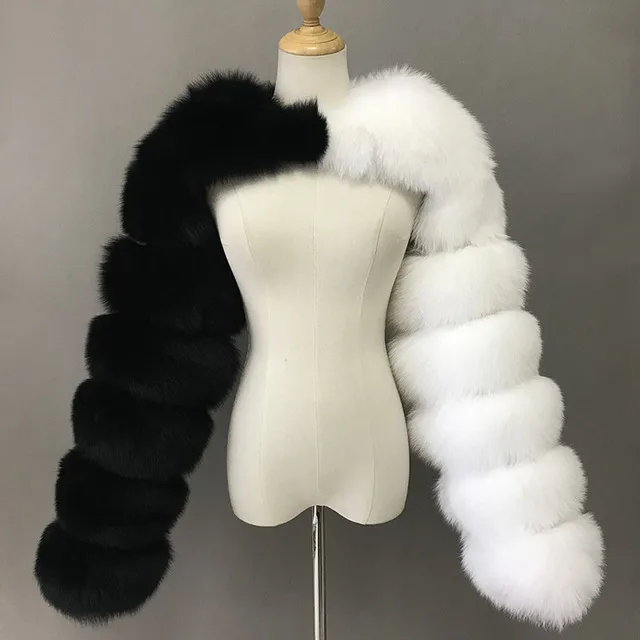 

Модное зимнее высококачественное пальто из искусственного лисьего меха, Женская коллекция 2021 года, теплые короткие куртки из меха норки с д...