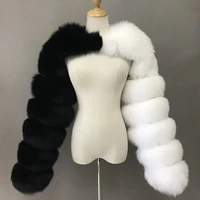 fashion winter high quality faux fox fur coat women 2021 patchwork long sleeve warm mink short jackets furry coat femme top