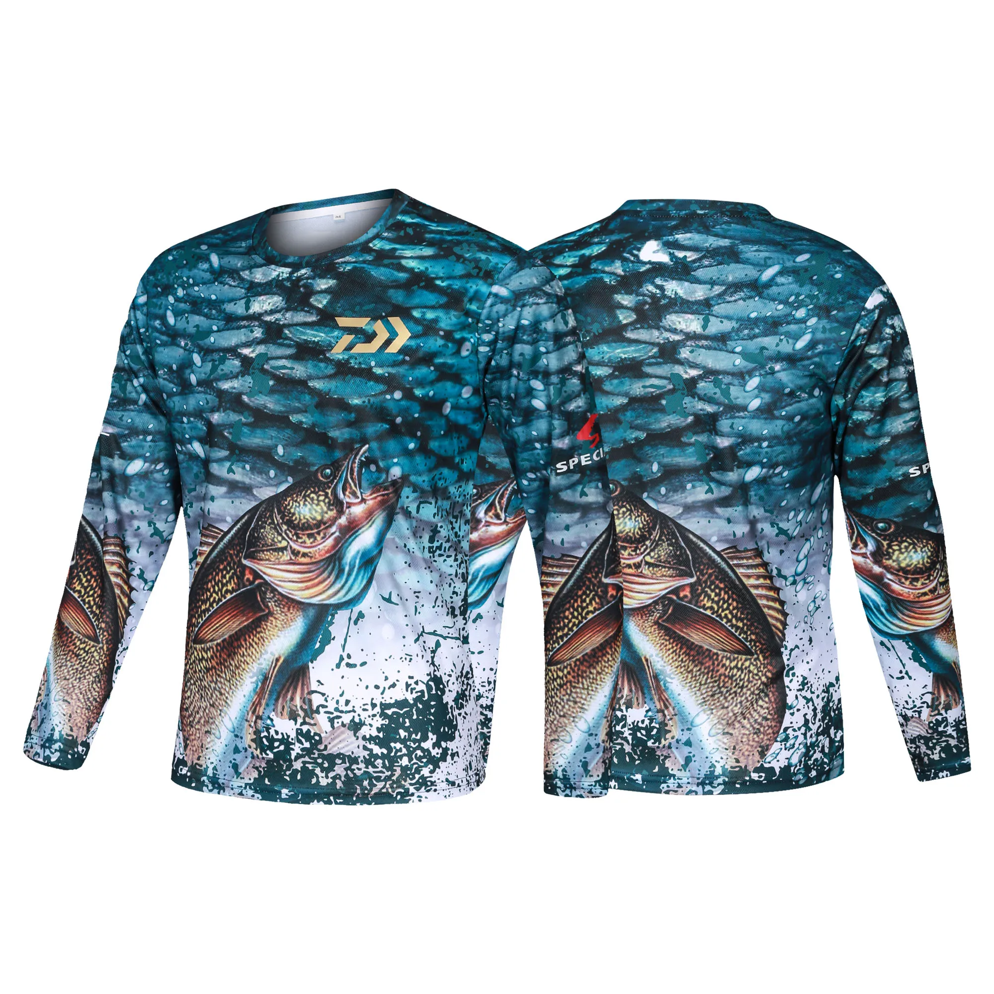 Daiwa Fishing Shirt Men Long Sleeve Fishing Jersey Sun Protection Shirts Quick Dry Sports Wear Summer Fishing T-Shirt Pesca Wear
