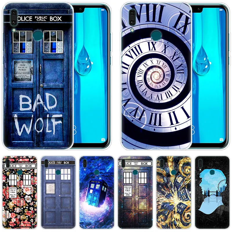 Силиконовый чехол с цветочным рисунком TARDIS Tardis Doctor Who для Huawei Mate 30 20 Lite 10 Pro Y5 Y6 Y7 2019