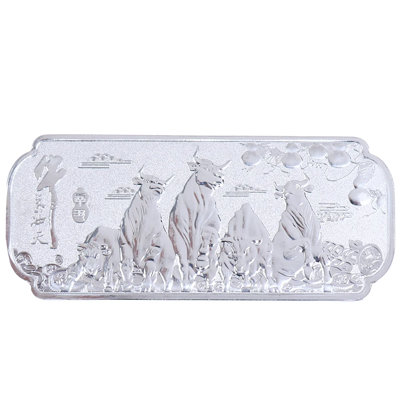 2021 Новогодний подарок Ox памятная монета год быка коллекция монеты Искусство