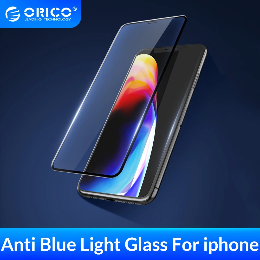ORICO защита для экрана из закаленного стекла iphone X XS XR Max от синего света 3D изогнутое