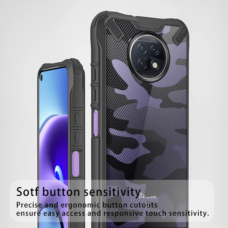 

Rzants For Xiaomi Redmi Note 9T Case Camouflage Military transparent Silika Gel Matte Penutup Lut Sarung Telefon