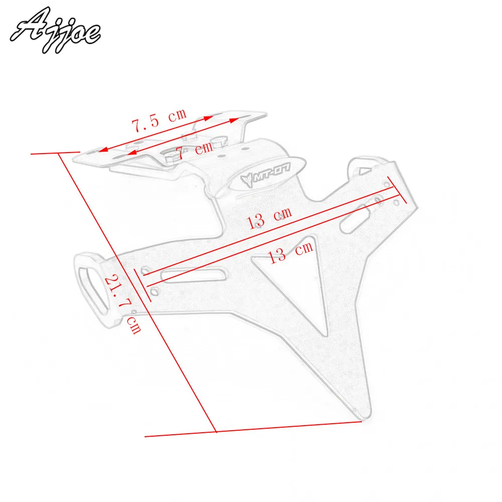 Держатель номерного знака для мотоцикла Yamaha MT 07 MT07 FZ FZ07 2013 2019|license plate holder|motorcycle fender
