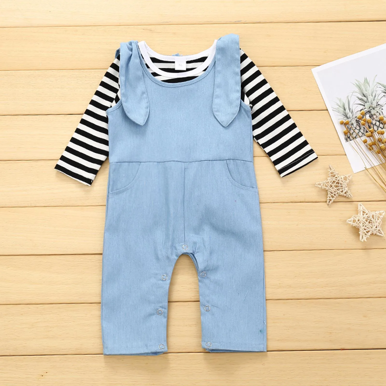 

Autumn Winter Children's Girl's Clothing Set Long Sleeve Tops Rompers Pants Outfits Children's Girl's Clothing Set Infant Clothi