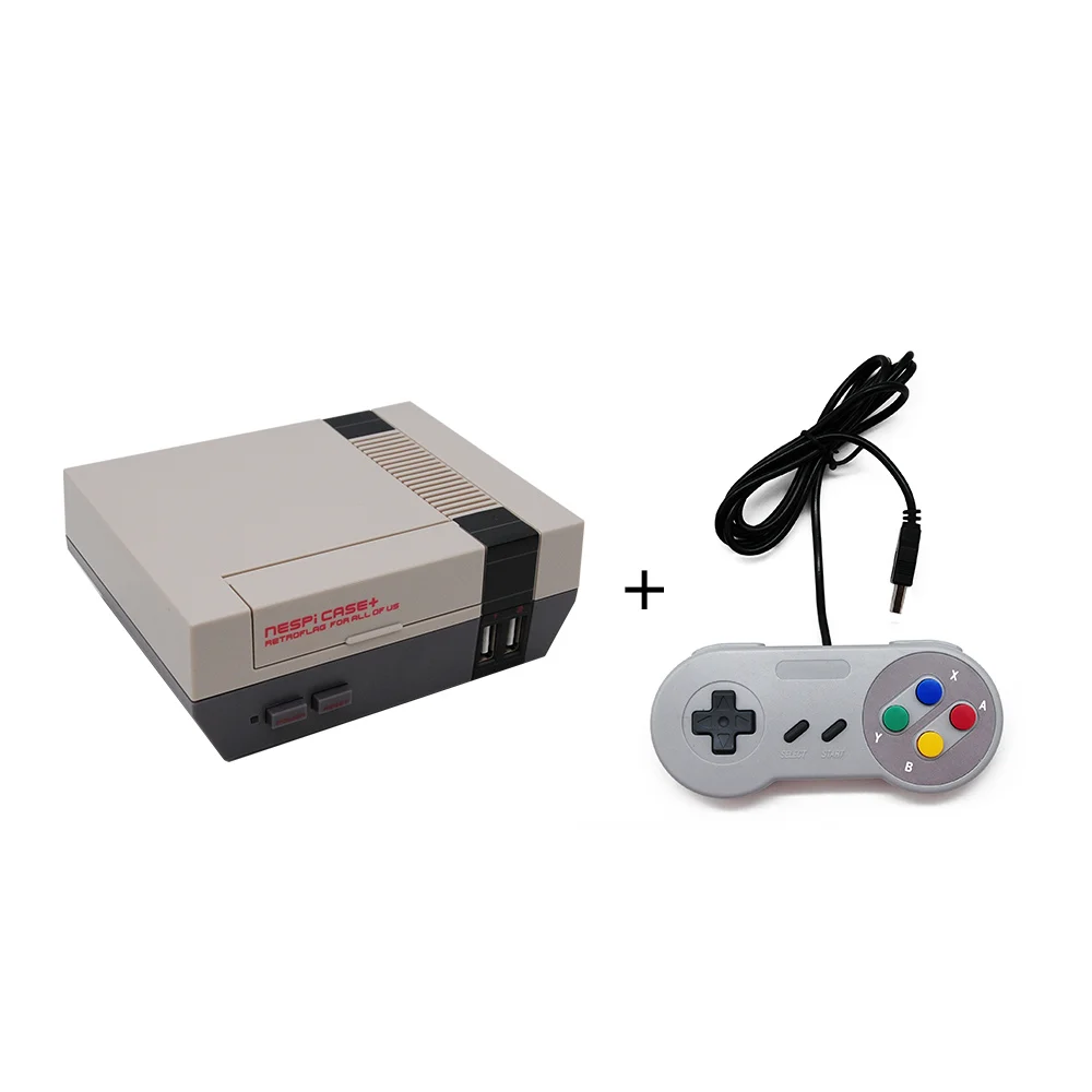 Игровая приставка Retroflag NESPI+ ТВ Raspberry Pi 3B для видеоигр Поддержка HDMI Out предварительная установка многоязычных Recalbox и игр - Цвет: Kit 1