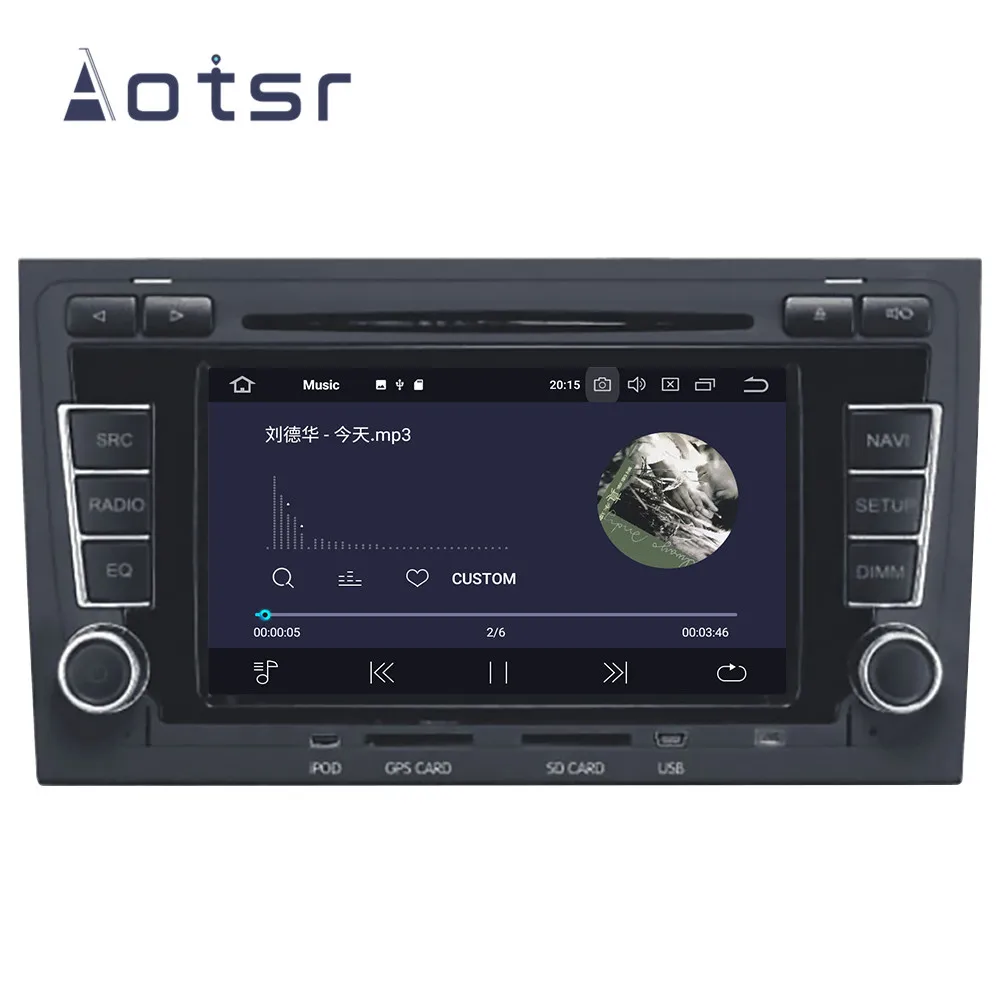 Автомобильный DVD-плеер с GPS-навигацией Android 9 1 IPS для Audi A4 S4 RS4 2003-2012 головное