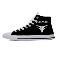 fear factory heavy metal band icon mens womens designer leisure sneakers men casual canvas shoes