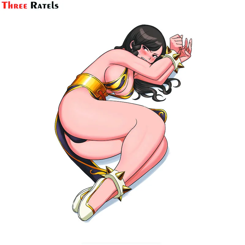 Наклейка для привлекательной девушки Three Ratels F317 Chun Li Fighter декоративные