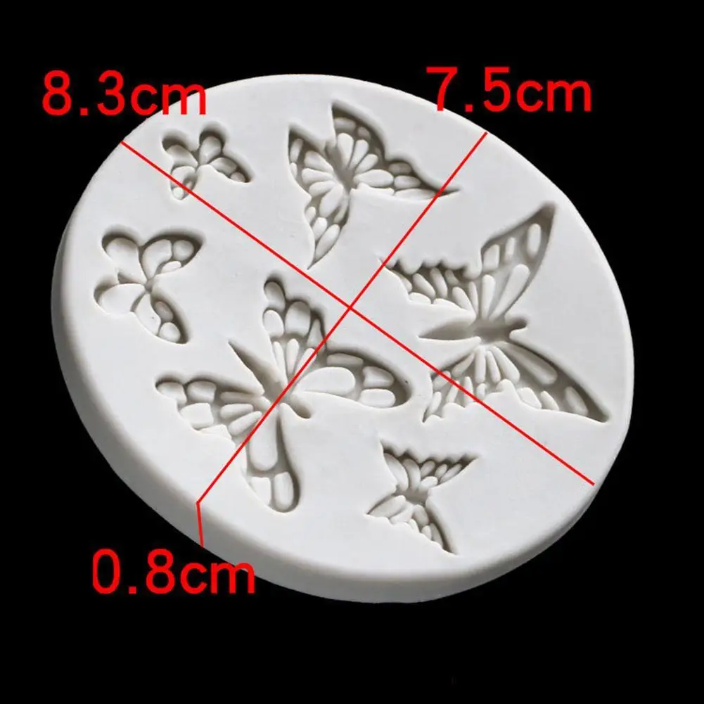 

Oval Shape Butterfly Pattern Fondant Cake Baking Mold Cake Tools Decoration Accessories Kitchen Candy DIY Molds Chocolate T5I0
