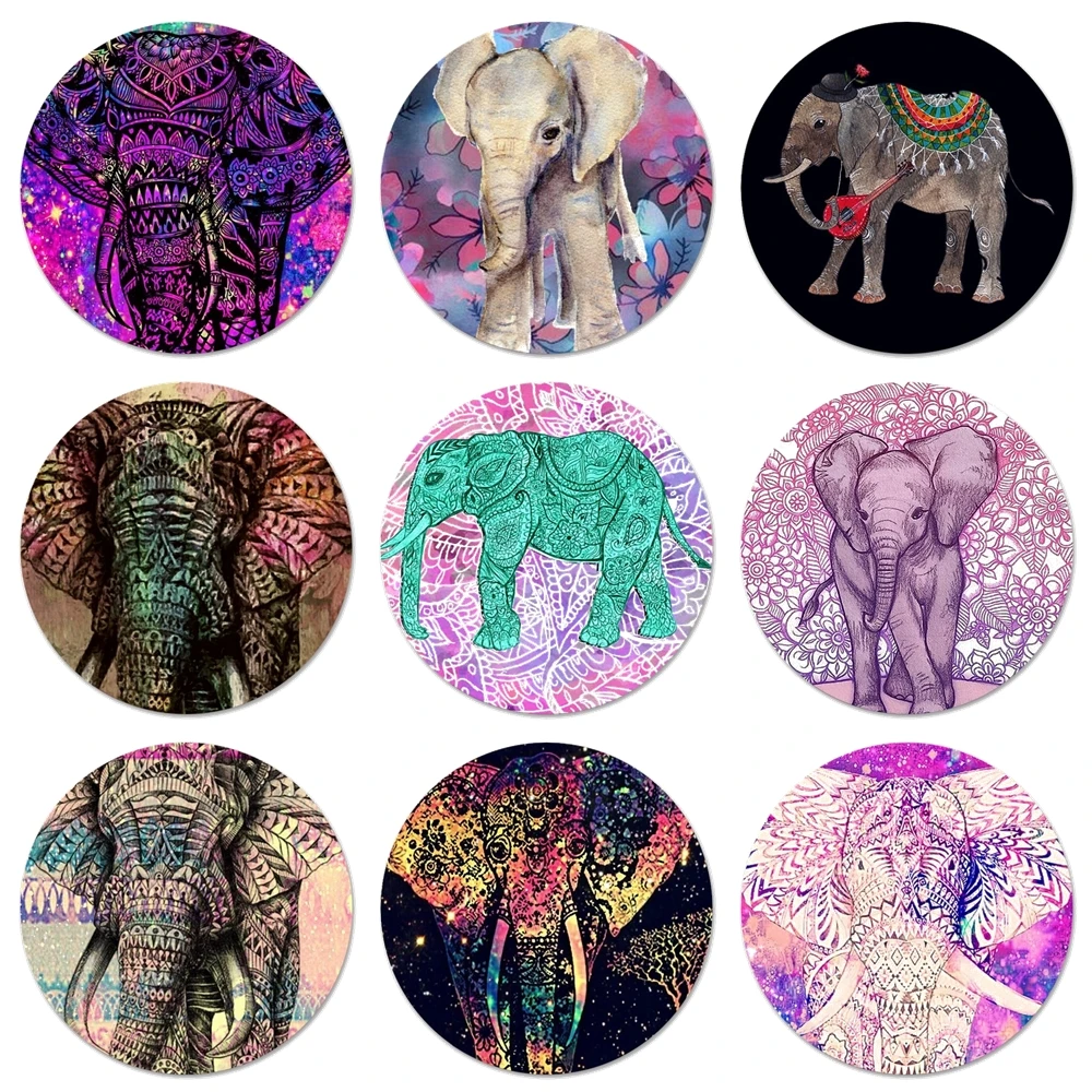 

Слон в пурпурной и синей кухне домашний декор холодильник магнитные наклейки открывалка для пива, колы 58 мм