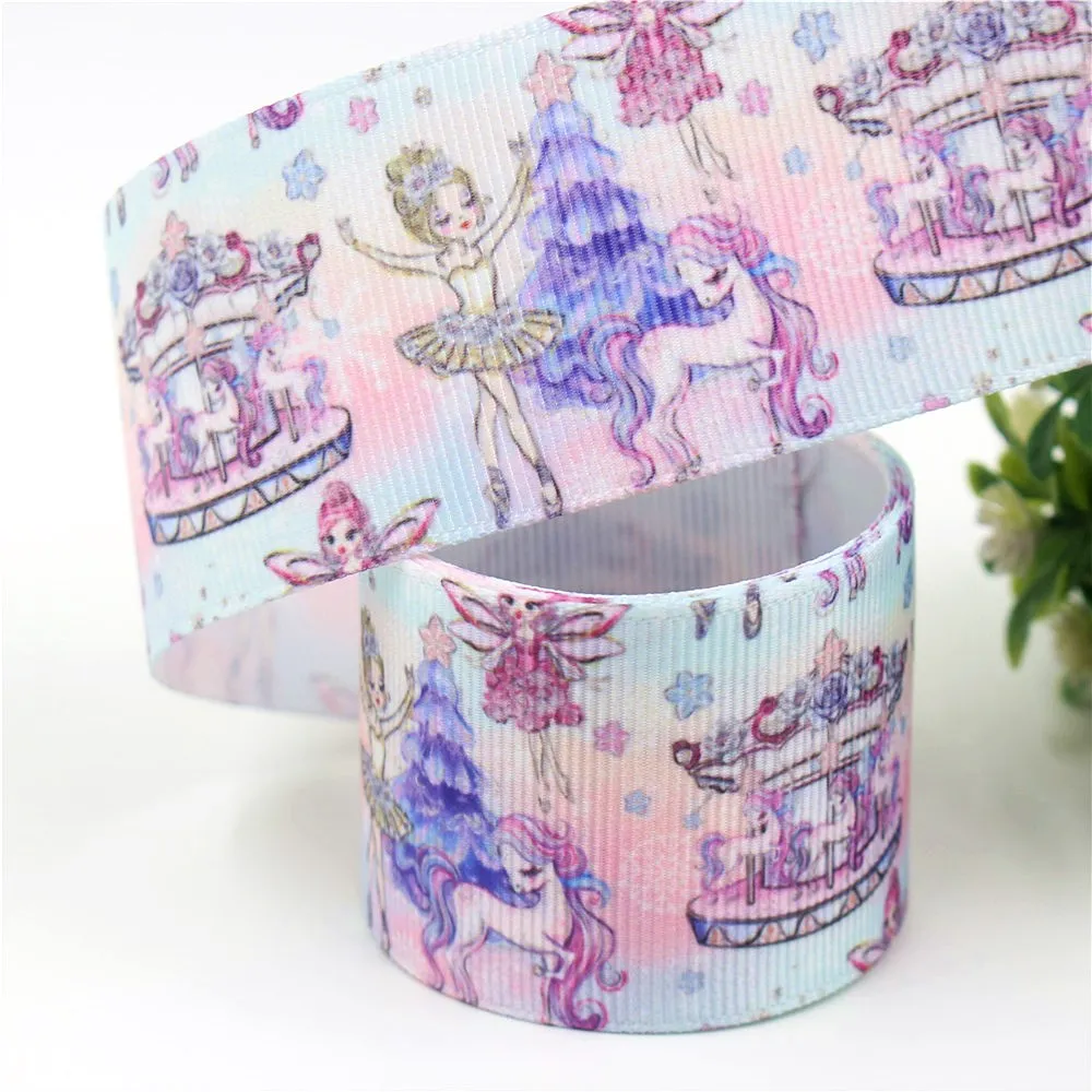 10 ярдов 1-1/2 дюйма 38 мм ленты в рубчик с мультяшным принтом аксессуары и украшения